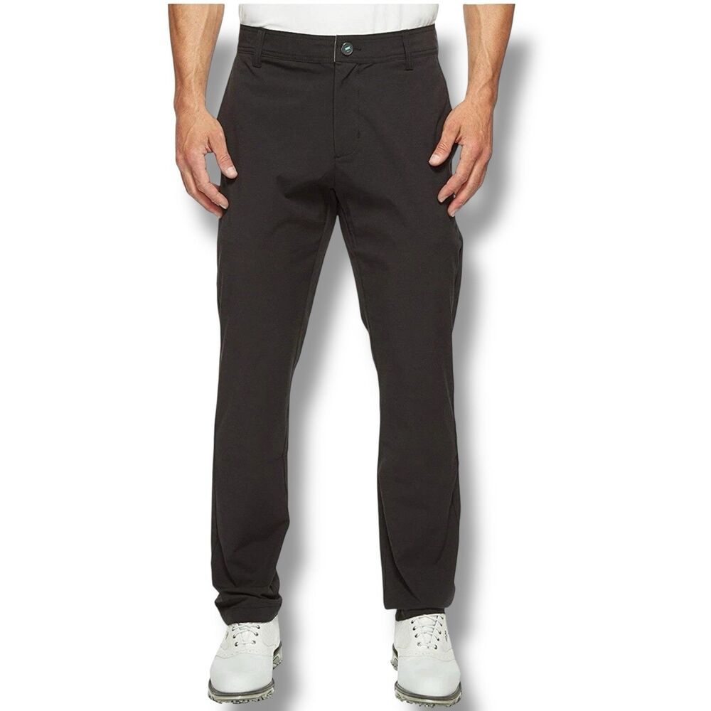Linksoul Pants Mens 40 x 32 True Black Boardwalker Casual Golf Straight LS662-R